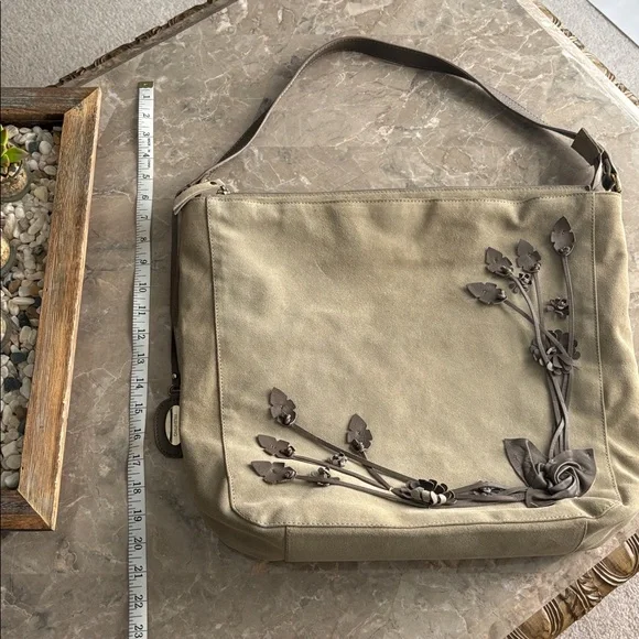 Valentino Floral Embellished suede Bag - Picture 11 of 13